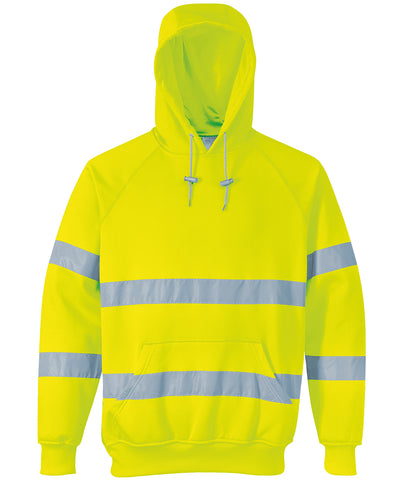 Hi-vis hooded sweatshirt (B304) | yellow