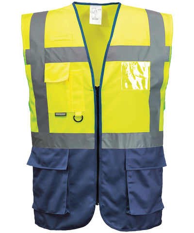 Hi-vis executive vest (S476) | yellow/navy