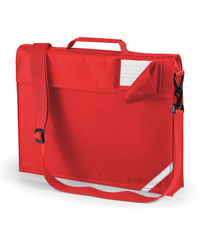 Junior book bag with strap | bright red
