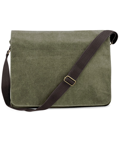 Vintage canvas despatch bag | vintage military green
