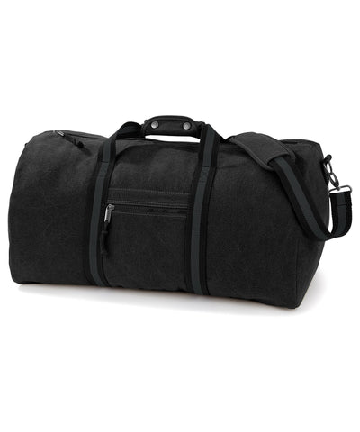 Vintage canvas holdall | vintage black