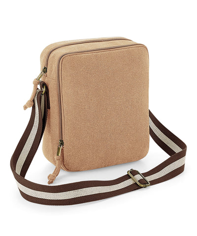 Vintage canvas mini reporter | sahara