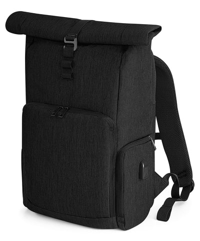 Q-Tech charge roll-top backpack | black