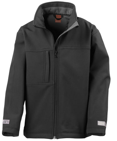Junior classic softshell 3-layer jacket | black
