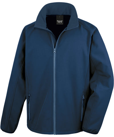 Core printable softshell jacket | navy/navy