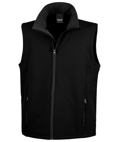 Printable softshell bodywarmer | black/black