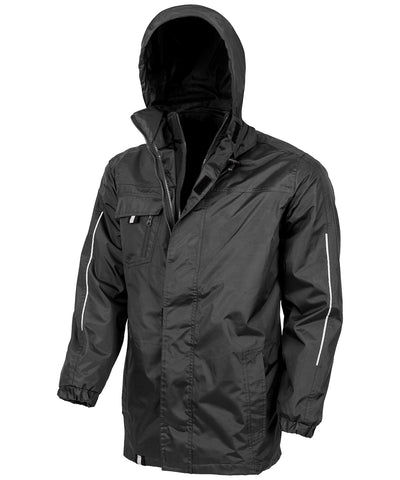 3-in1 CORE transit jacket with printable softshell inner | black