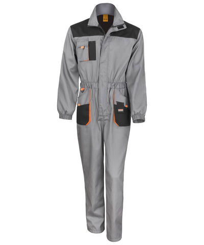 Work-Guard lite coverall | grey/black/orange