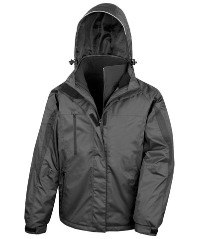 3-in-1 journey jacket with softshell inner | black/black