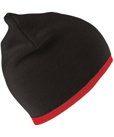 Reversible fashion fit hat | black/red