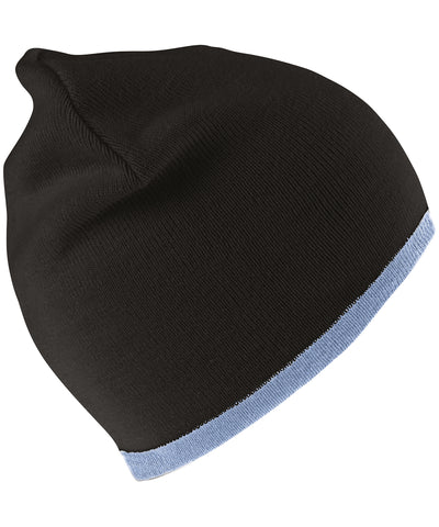 Reversible fashion fit hat | black/sky