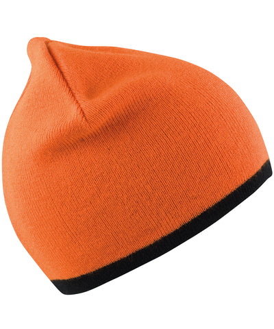 Reversible fashion fit hat | bright orange/black