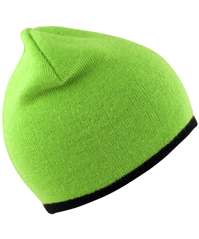 Reversible fashion fit hat | lime/black