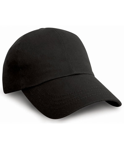 Heavy cotton drill pro-style cap | black