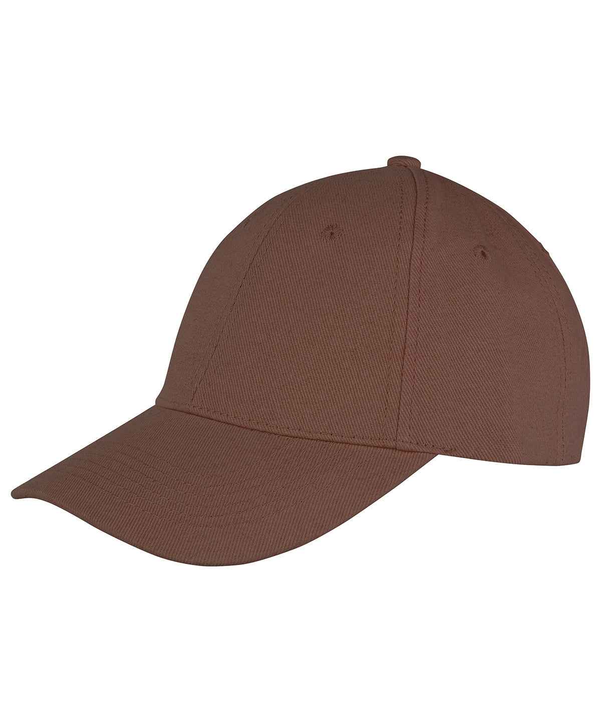 Memphis 6-panel brushed cotton low profile cap | chocolate brown