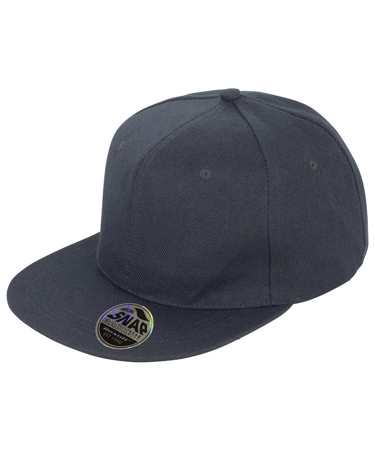 Bronx Flat Peak Snapback Cap Customizable with Logo Code