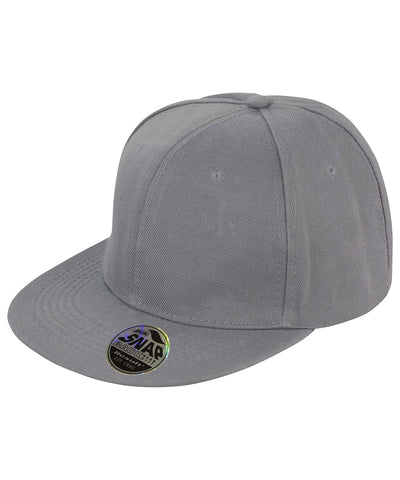 Bronx original flat peak snapback cap | heather grey