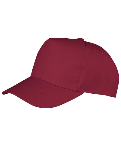 Boston junior 65/35 polycotton cap | burgundy