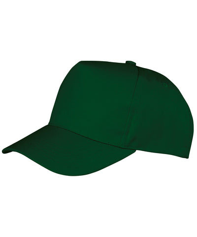 Boston 5-panel polycotton printers cap | bottle green