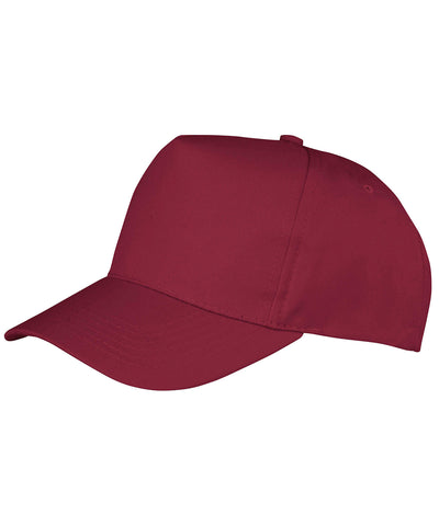Boston 5-panel polycotton printers cap | burgundy