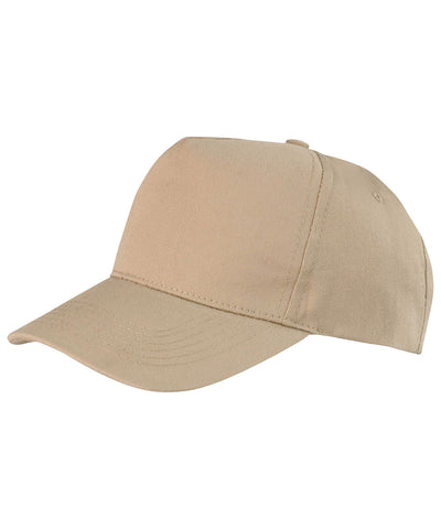 Boston 5-panel polycotton printers cap | khaki