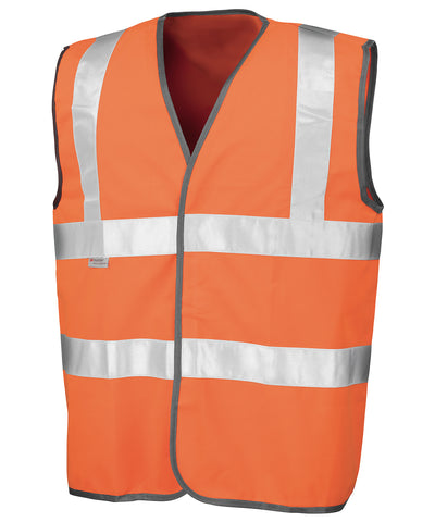 Safety high-viz vest | fluorescent orange