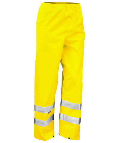 Safety high-viz trousers | Fluorescent Yellow