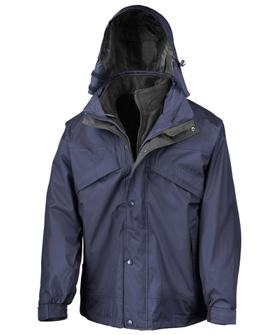 3-in-1 zip and clip jacket | navy/black