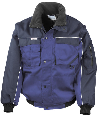 Work-Guard zip sleeve heavy-duty pilot jacket | royal/navy
