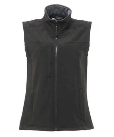 Womens Flux softshell bodywarmer | all black