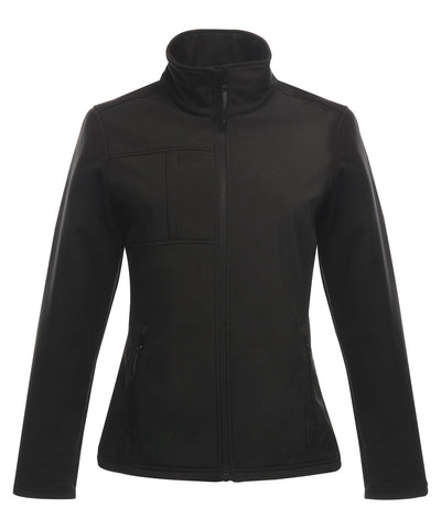 Womens Octagon II printable 3-layer membrane softshell | black/black