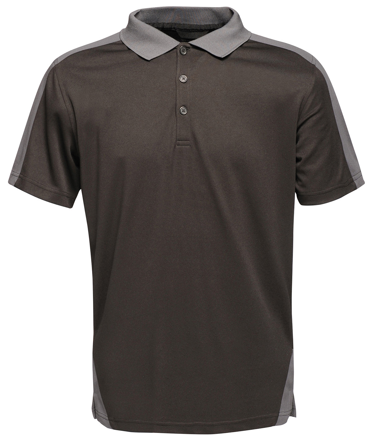 Contrast wicking polo | Black/Seal