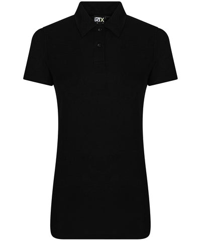 Womens pro polyester polo | black