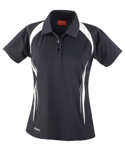 Womens Spiro team spirit polo | black/white