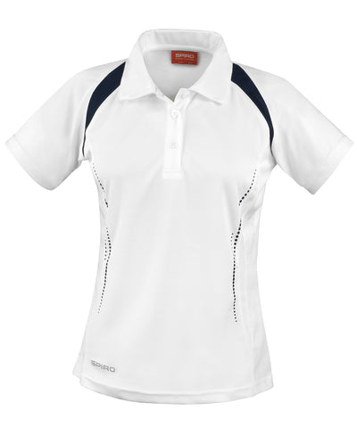 Womens Spiro team spirit polo | white/navy