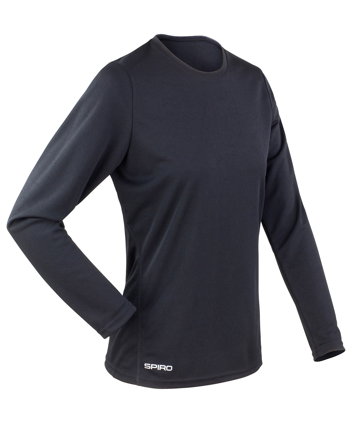 Womens Spiro quick-dry long sleeve t-shirt | black