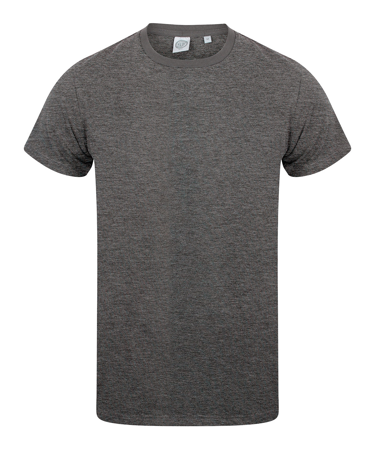 Mens feel good stretch t-shirt | heather charcoal