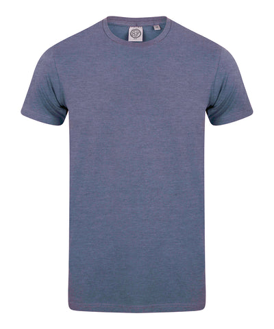 Mens feel good stretch t-shirt | heather navy