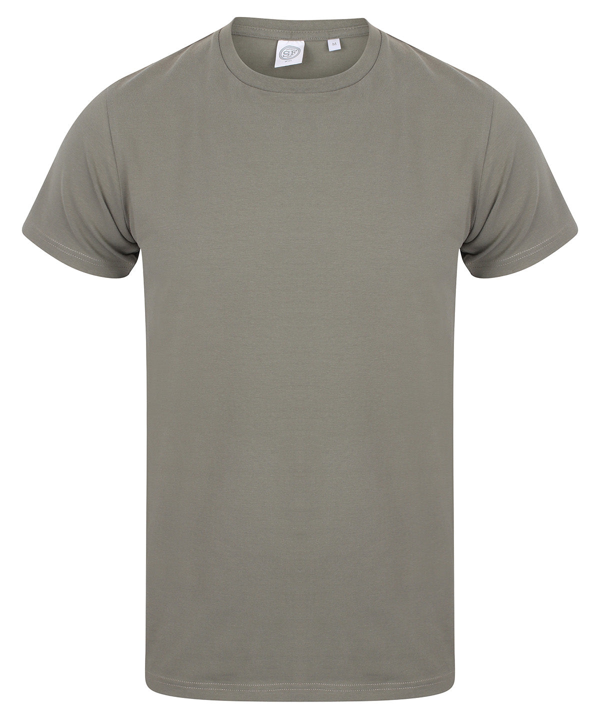 Mens feel good stretch t-shirt | khaki