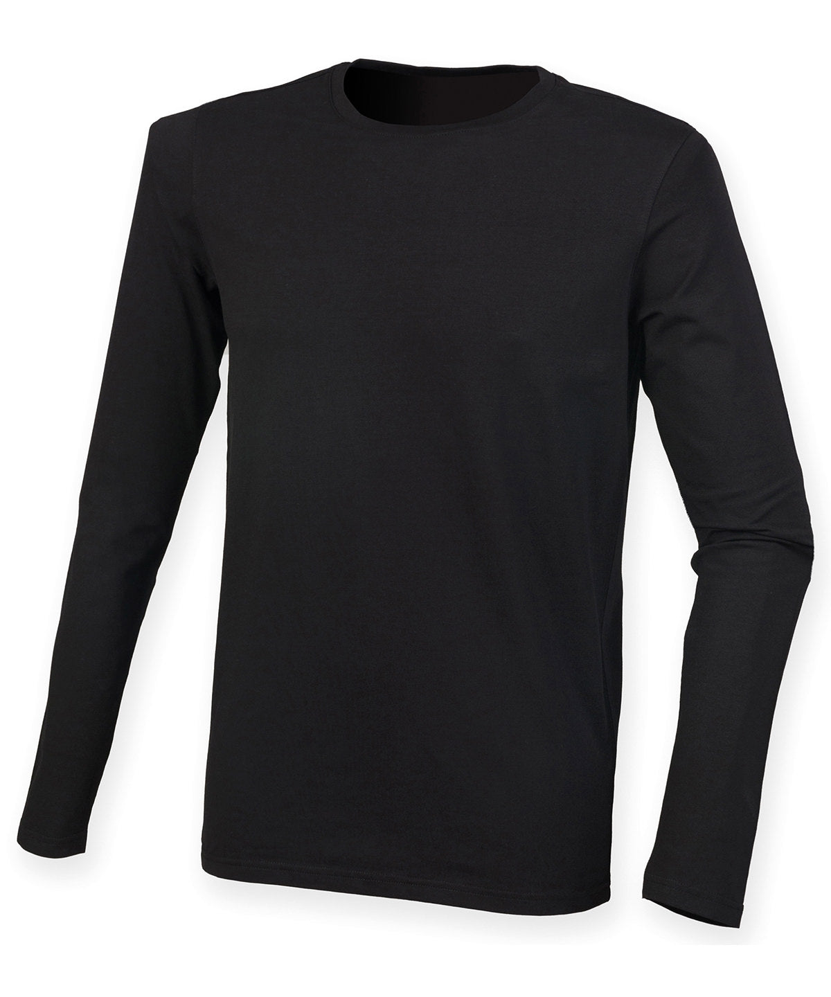Feel good long sleeved stretch t-shirt | black