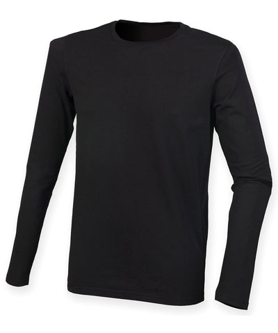 Feel good long sleeved stretch t-shirt | black