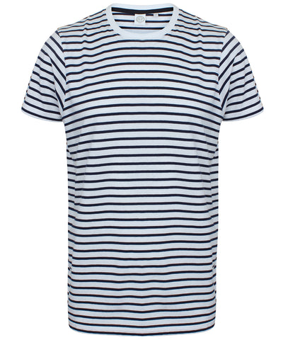 Unisex striped T | white/oxford navy