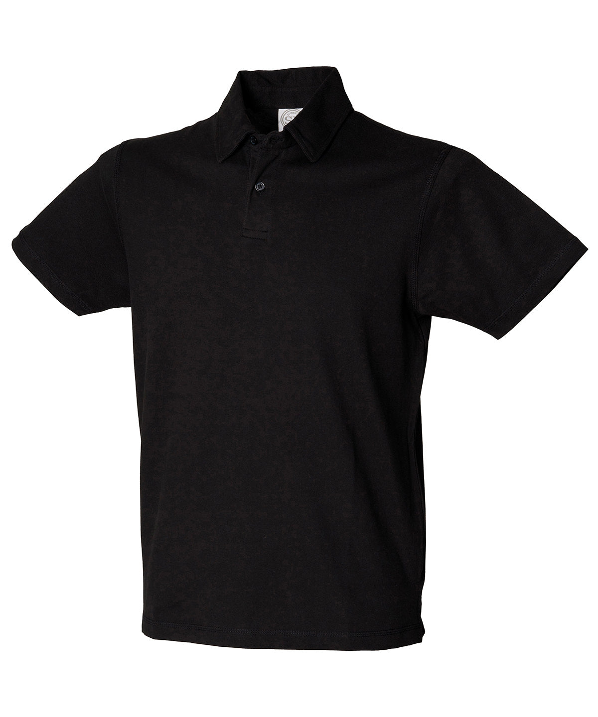 Short sleeve stretch polo | black