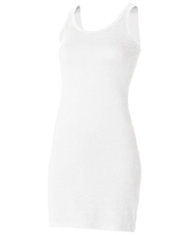 Extra long stretch tank | white