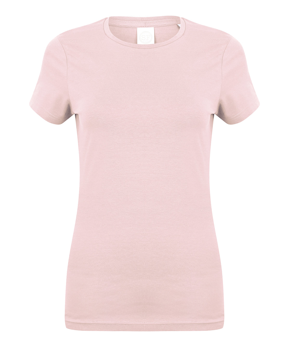 Feel good womens stretch t-shirt | baby pink