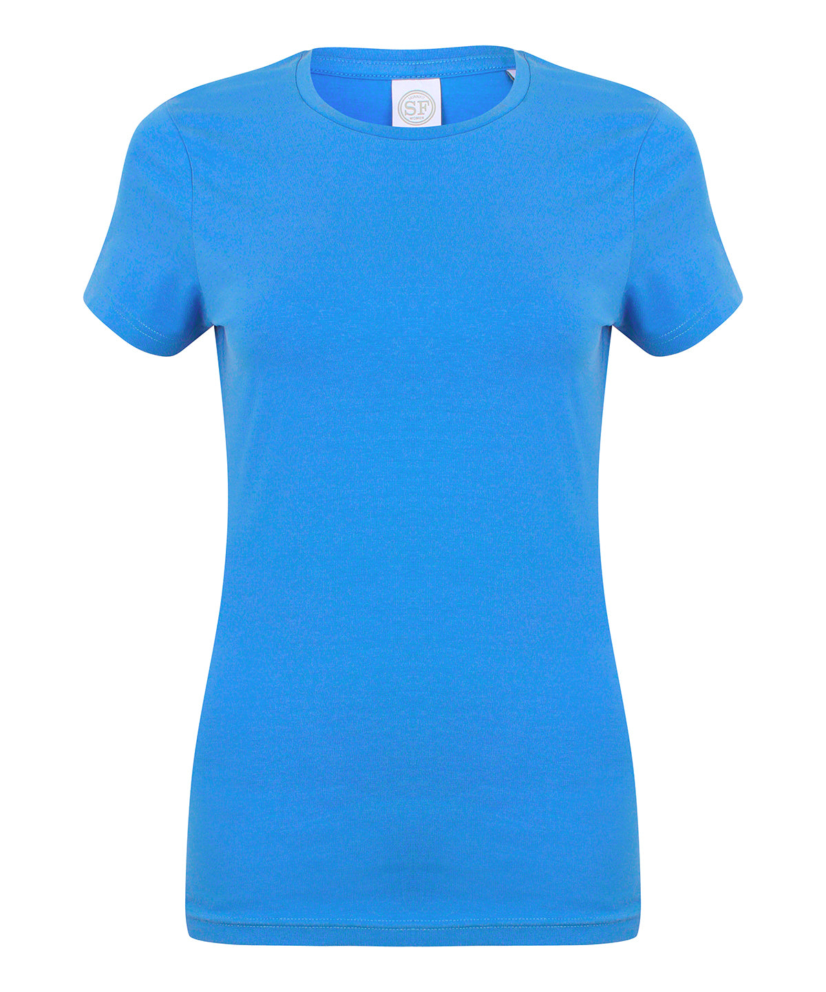 Feel good womens stretch t-shirt | heather blue