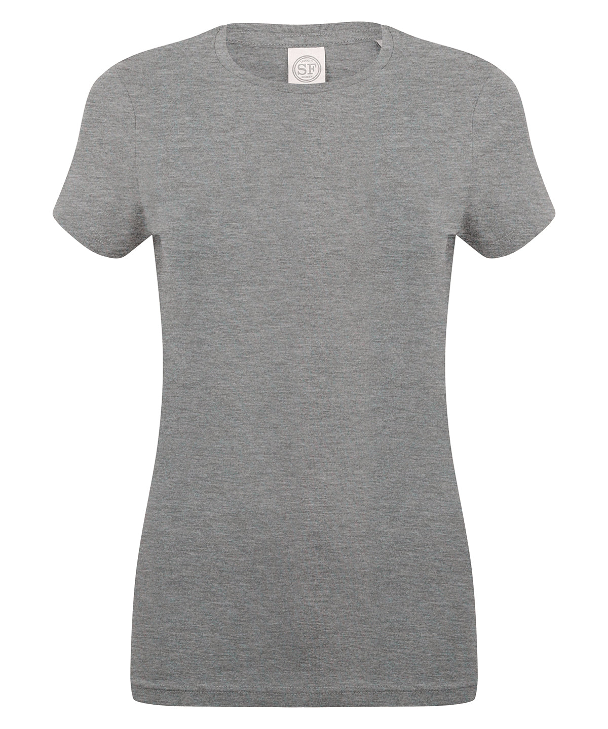 Feel good womens stretch t-shirt | heather grey