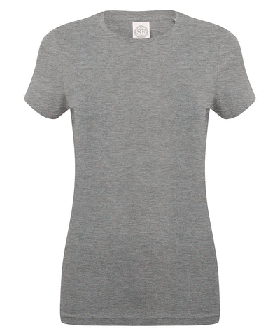 Feel good womens stretch t-shirt | heather grey