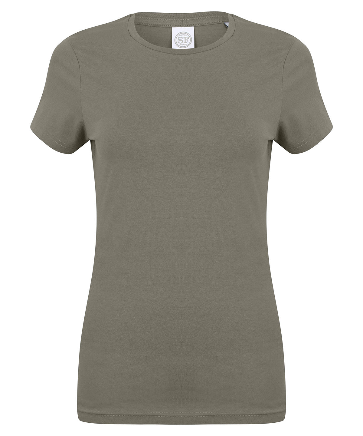 Feel good womens stretch t-shirt | khaki