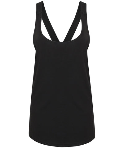 Womens fashion workout vest | black